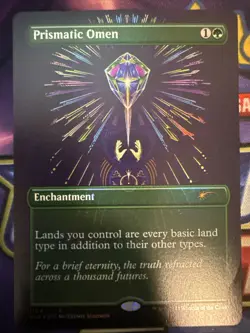 [1x] Prismatic Omen (1104) - Borderless Near Mint, English Secret Lair MTG Magic - Image 1