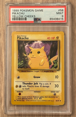 Pokemon Game Pikachu Yellow Cheeks PSA9 #65408415 - Image 2