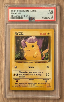Pokemon Game Pikachu Yellow Cheeks PSA9 #65408415 - Image 3