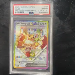 2025 POKEMON SVP EN-SV BLACK STAR PROMO #174 EEVEE EX PSA 10 - Image 1