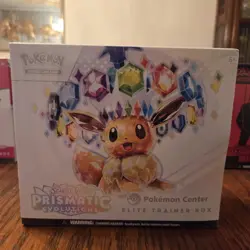 Prismatic Evolutions Pokemon Center Exclusive Elite Trainer Box New Sealed - Image 1