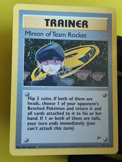 Pokemon Minion of Team Rocket 113/132 Gym Heroes Trainer Collection Rare WOTC ? - Image 1