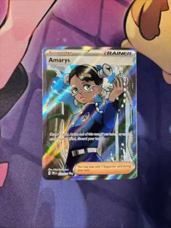 Amarys - 132/131 - Pokemon Prismatic Evolutions Full Art Ultra Rare NM - Image 1