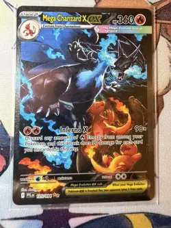 Mega Charizard X ex SIR 125/094 Phantasmal Flames Pokemon TCG Near Mint English - Image 3