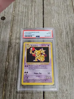 PSA 4 1999 Pokemon Game Kadabra Shadowless #32 - Image 1