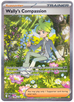 Wally's Compassion 186/132 - Special Illustration Rare - Mega Evolution -Pokemon - Image 1