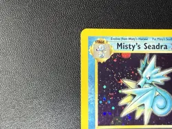 Pokemon TCG Misty's Seadra Unlimited Holo Rare Gym Heroes 9/132 LP+ - Image 5