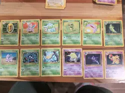 Pokemon TCG Base Set Lot (12 Cards) - WOTC 1999-2000 - Ivysaur, Kadabra,... - Image 1
