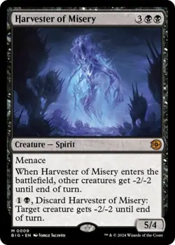 ~ Harvester of Misery ~ NM ~ Outlaws of Thunder Junction: The Big Score ~ MTG ~ - Image 1