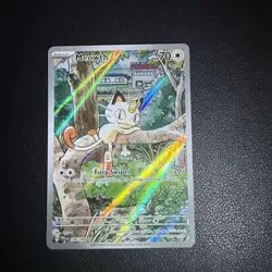 Pack Fresh Meowth 106/094 Phantasmal Flames English Pokemon Card Near Mint NM - Image 1