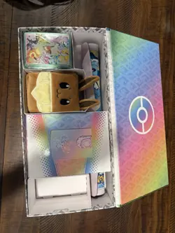Prismatic Evolutions SPC w/Eevee Deck Box, Sleeves, Playmat (NO cards, NO packs) - Image 1