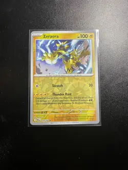 Pokemon TCG SV-Destined Rivals Zeraora Reverse Holo Card #78/182 NM - Image 1