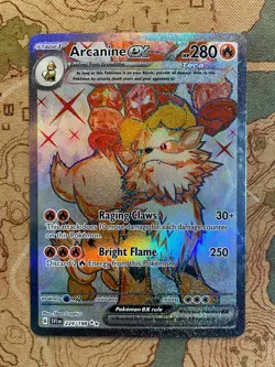 Pokemon Card TCG - Arcanine ex 224/198 Ultra Rare Scarlet & Violet Base Set NM - Image 1