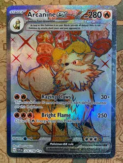 Pokemon Card TCG - Arcanine ex 224/198 Ultra Rare Scarlet & Violet Base Set NM - Image 2