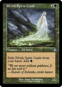 MTG English Elvish Spirit Guide (Retro Frame) NM Foil Dominaria Remastered - Image 1