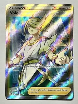 Volo 196/196 (NM) Ultra Rare Sword & Shield: Lost Origin 2022 Pokemon Card - Image 1