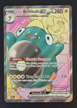 Iono's Bellibolt ex 194 Full Art Scarlet & Violet Promo Pokemon Card NM - Image 1