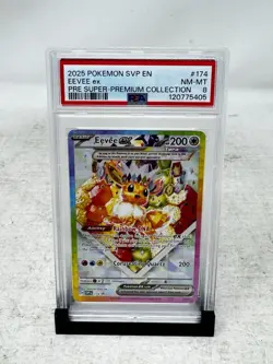 Pokemon TCG Eevee EX 174 Prismatic Evolutions SPC Promo Card (NM Condition) - Image 1