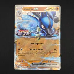 Pokemon TCG Card Lucario ex 051/131 Prismatic Evolutions Stamped Promo - NM - Image 1