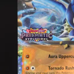 Pokemon TCG Card Lucario ex 051/131 Prismatic Evolutions Stamped Promo - NM - Image 3