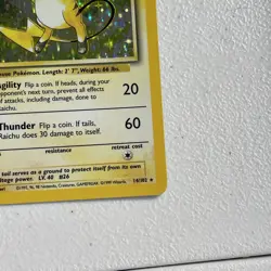 Pokemon TCG Raichu Holo Unlimited Rare Card 14/102 Base Set WOTC LP Condition - Image 5