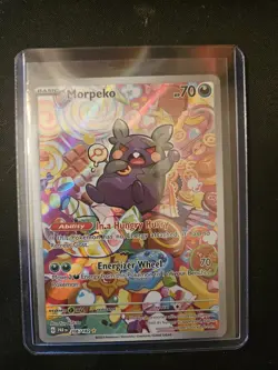 Pokemon TCG Morpeko Holo Card 206/182 Sv04: Paradox Rift - Image 1