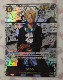 OP13-120 Sabo SEC Manga Rare (Super Alternate Art) One Piece Card Game English - Image 1