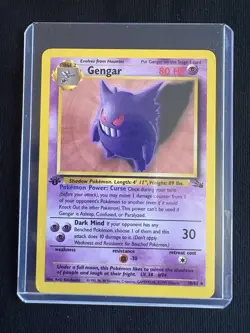 Gengar 20/62 Pokemon Card TCG Fossil 1st Edition Regular Non-Holo Detailed Pics - Image 1