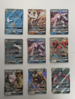 Pokemon 9 All GX Card Lot All Raw Near Mint - Image 1