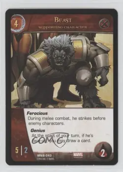 2015 VS System 2 Player Card Game The Marvel Battles Beast #MNB-043 - Image 1