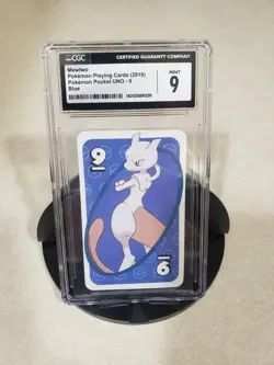 CGC 9 Mewtwo Blue Pokemon Trading Cards Pocket UNO - Image 1