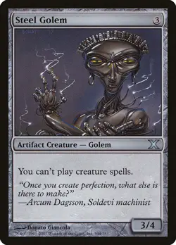 Steel Golem [Tenth Edition] Magic MTG - Image 1