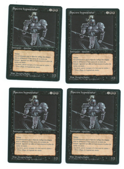 Magic MTG FBB 4x Hypnotic Specter french black border vintage www_MoxBeta_com - Image 1