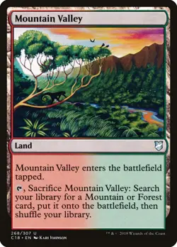 Mountain Valley [Commander 2018] Magic MTG - Image 1