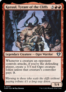 Kazuul, Tyrant of the Cliffs [Commander Masters] Magic MTG - Image 1
