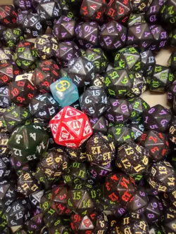 Life Counter ~ SPINDOWN LOT of 25 ~ Oversized D20 PLANAR DIE Bulk Mix Clearance - Image 2