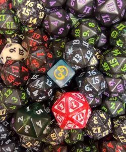 Life Counter ~ SPINDOWN LOT of 25 ~ Oversized D20 PLANAR DIE Bulk Mix Clearance - Image 3