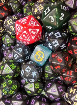 Life Counter ~ SPINDOWN LOT of 25 ~ Oversized D20 PLANAR DIE Bulk Mix Clearance - Image 5
