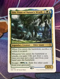 Uro, Titan of Nature's Wrath (x1 White Border) MTG The List - Mystery Booster 2 - Image 1