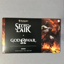 MTG God of War: Greek Foil Edition Secret Lair Playstation New Sealed In Hand! - Image 1