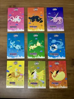 Pokemon Let's Go Eevee Database Peru Sleepy Set Eeveelutions Full Set US Seller - Image 1