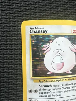 Chansey - 3/102 - Holo Rare - HP/ damaged - Unlimited Edition Pokemon Base Set - Image 2