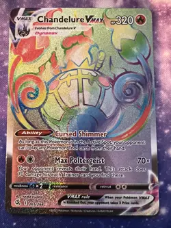 Chandelure VMAX 265/264 | Pokemon TCG: Fusion Strike | Rainbow Secret Rare - Image 1