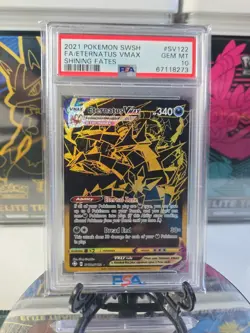 2021 Pokemon SWSH Shining Fates #SV122 Full Art Eternatus VMAX PSA 10 - Image 1