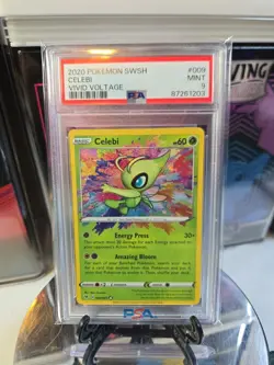 2020 Pokemon Celebi SWSH Vivid Voltage #009 PSA 9 - Image 2