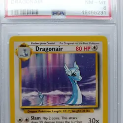 Pokemon 1x Dragonair - Unlimited - Base Set - 18 - PSA 8 - Image 2
