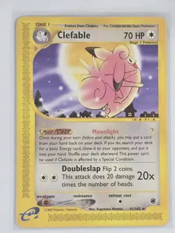 Clefable 41/165 - Expedition - Non Holo Rare - Pokemon - LP - Image 1