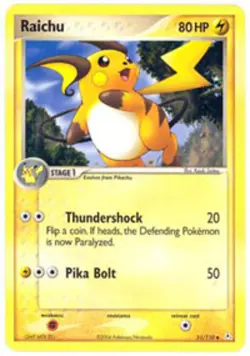 Pokemon - Raichu - 51/110 - Uncommon - EX Holon Phantoms - NM - Image 1