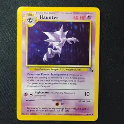 Pokemon TCG Haunter Fossil 6/62 Holo Unlimited Holo Rare NM - Image 1