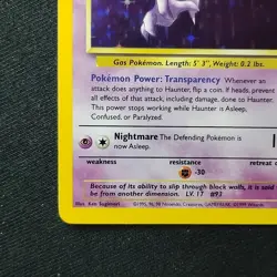 Pokemon TCG Haunter Fossil 6/62 Holo Unlimited Holo Rare NM - Image 5